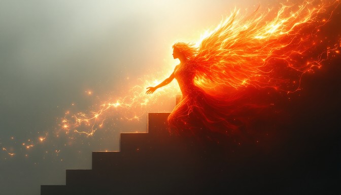 Free Fiery Angel Ascends Image - Fire, Angel, Flames | Download at ...
