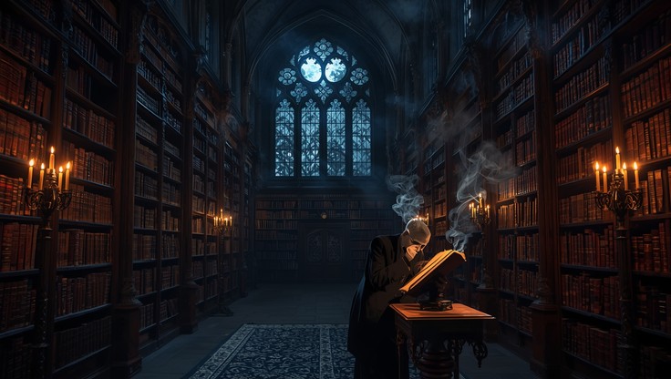 Free Gothic Scholar's Sanctuary Image - Gothic, Library, Books ...