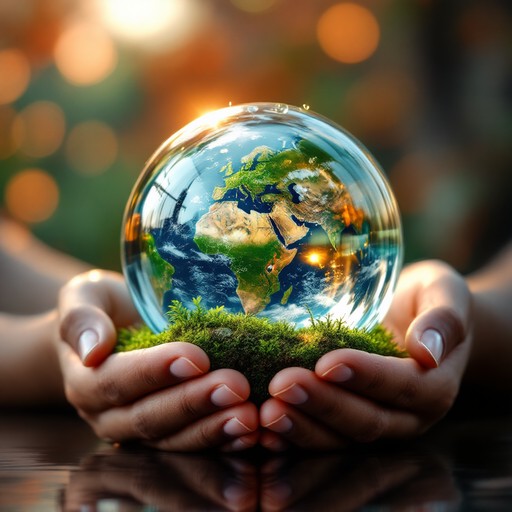 Free Glass World Globe Image - Globe, Glass, Sphere | Download at StockCake