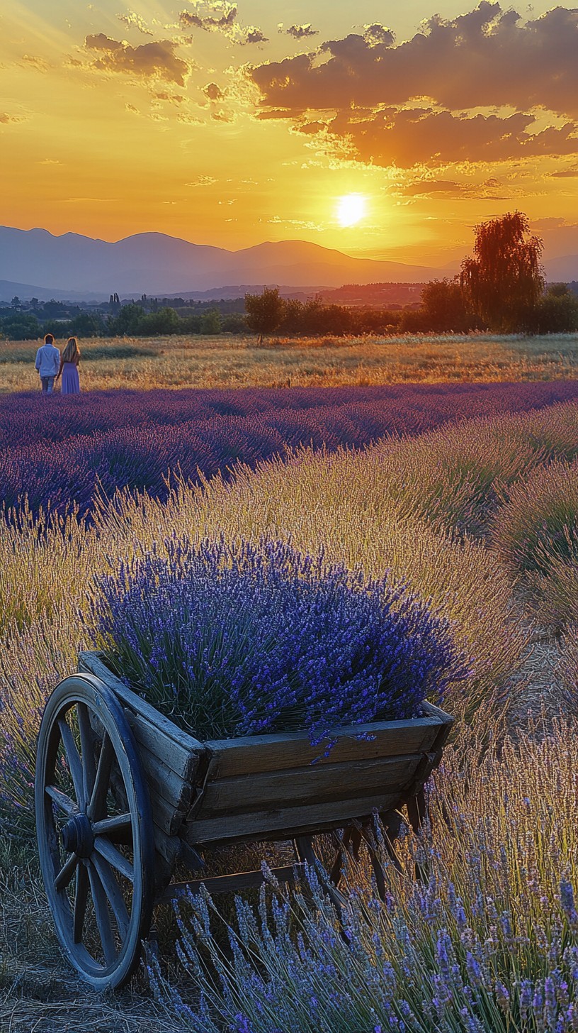 Free Sunset Lavender Field Image - Sunset, Lavender, Field | Download ...