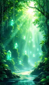 Free Enchanted Crystal Path Image - Forest, Crystals, Magic | Download ...