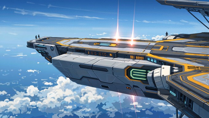 Free Celestial Tech Platform Image - Futuristic, Anime, Manga ...