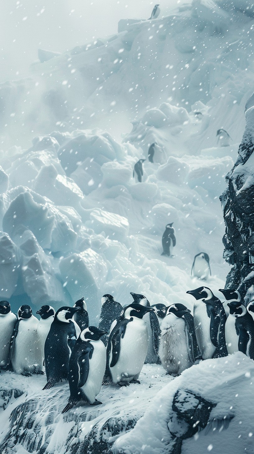Free Penguins in Snow Image - Penguins, Snow, Ice | Download at StockCake