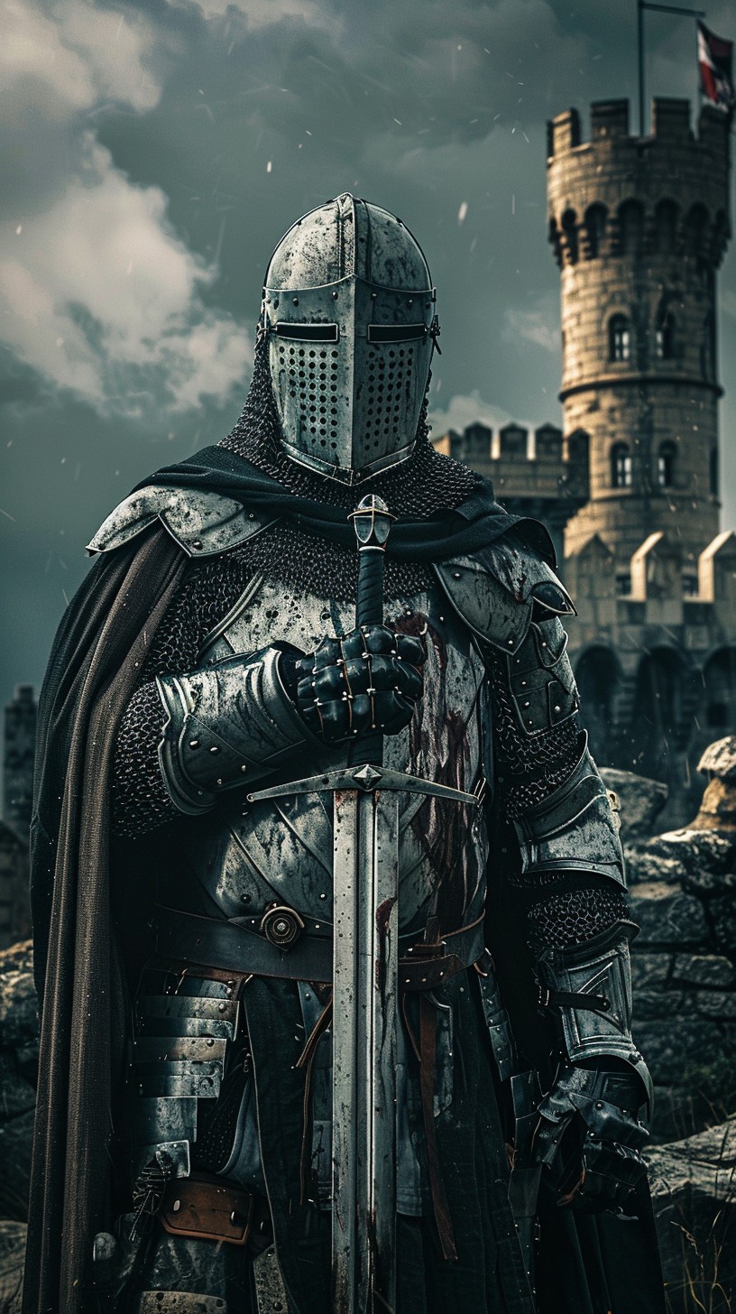 Free Medieval Knight Stands Image - Knight, Armor, Castle | Download at ...