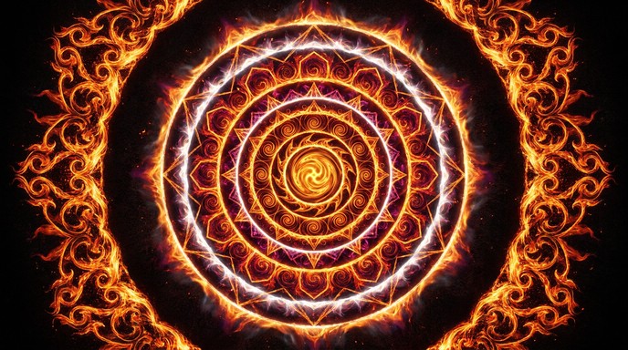 Free Fiery Ritual Circle Image - Mandala, Sacred, Fire | Download at ...
