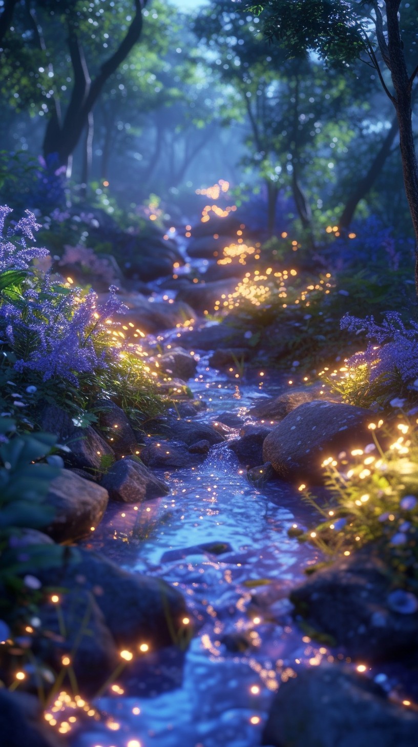 Free Enchanted Forest Stream Image - Enchanted, Forest, Stream ...