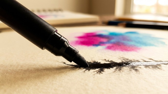 Paper With Ink Free Ink Meets Paper Image - Marker, Ink, Paper | Download at StockCake