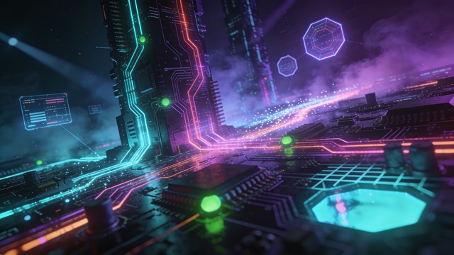 Free Neon Cyberpunk Circuits Image - Cyberpunk, Circuit, Neon ...
