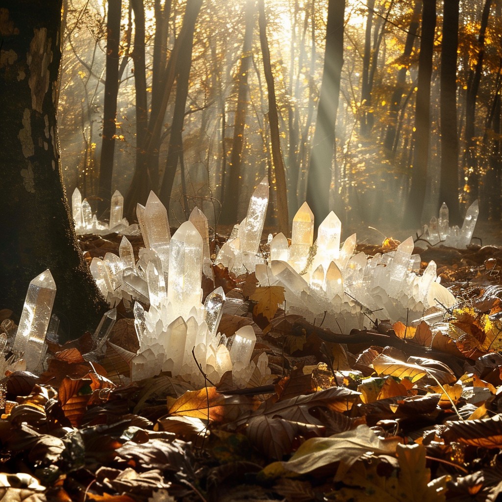 Free Enchanted Forest Crystals Image - Forest, Crystals, Sunlight ...