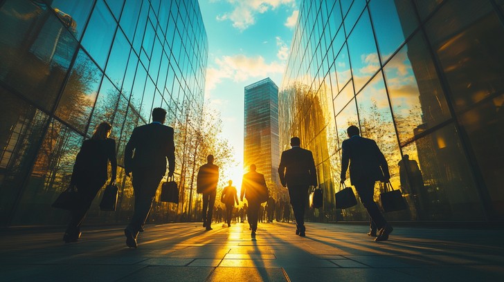 Free Sunset Commuter Rush Image - Sunset, Commuters, City | Download at ...