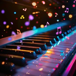 Free Musical Keyboard Art Image - Piano, Music, Lights | Download