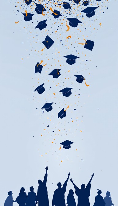 Free Graduates Celebrate Victory Image - Graduation, Pixelart ...