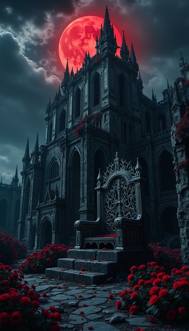 Free Blood Moon Cathedral Image - Gothic, Cathedral, Spires | Download ...