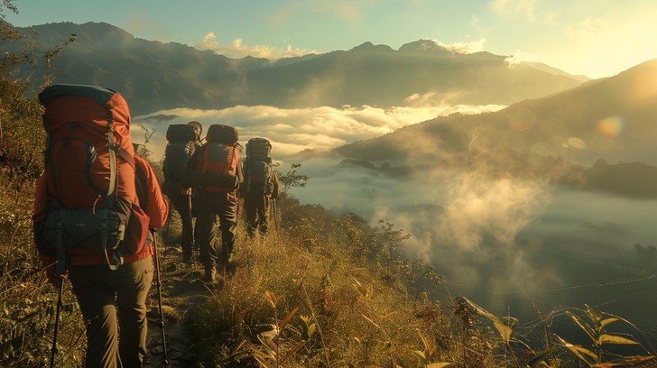 Free Mountain Trekking Adventure Image - Hiking, Mountains, Sunrise ...