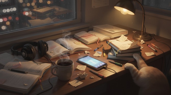 Study Relaxing Free Peaceful Study Haven Image - Lofi, Study, Aesthetic | Download at ...