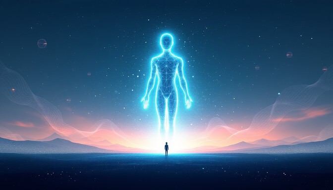 Free Ethereal Humanoid Awakening Image - Futuristic, Humanoid, Glowing ...