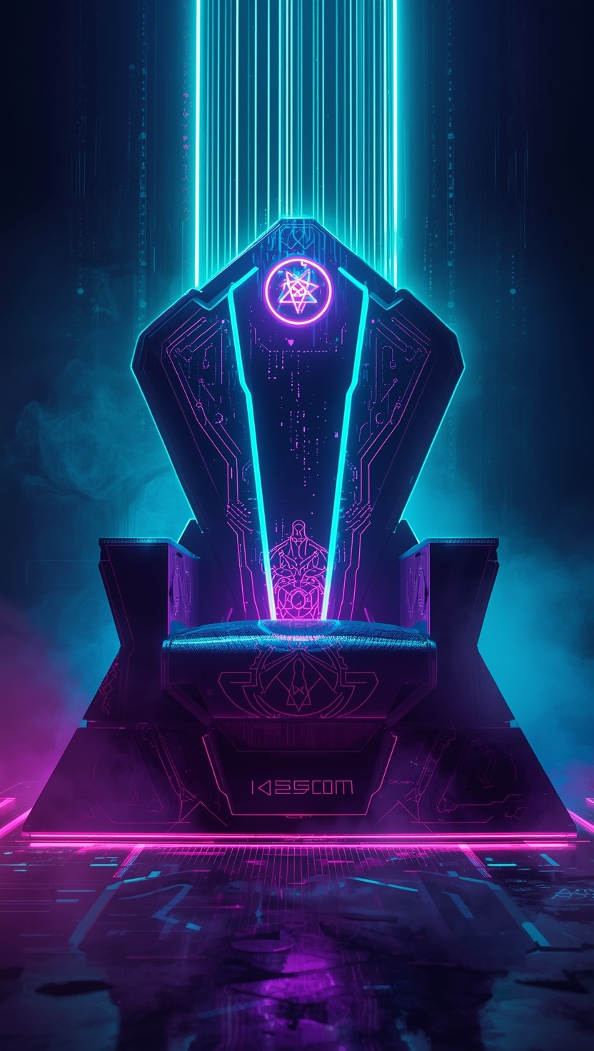 Power Throne Free Neon Power Throne Image - Throne, Cyberpunk, Neon | Download at ...