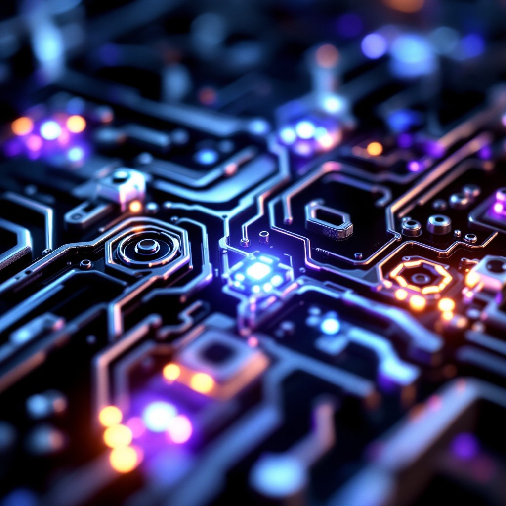 Download Glowing Circuit Patterns Image - Circuit, Technology ...