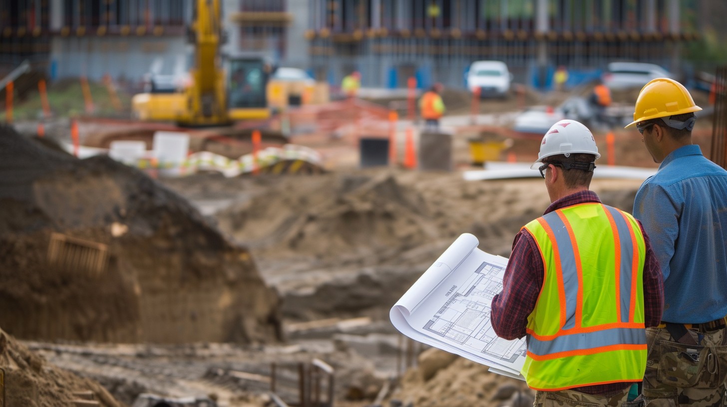 Free Construction Site Review Image - Construction, Workers, Hardhats ...