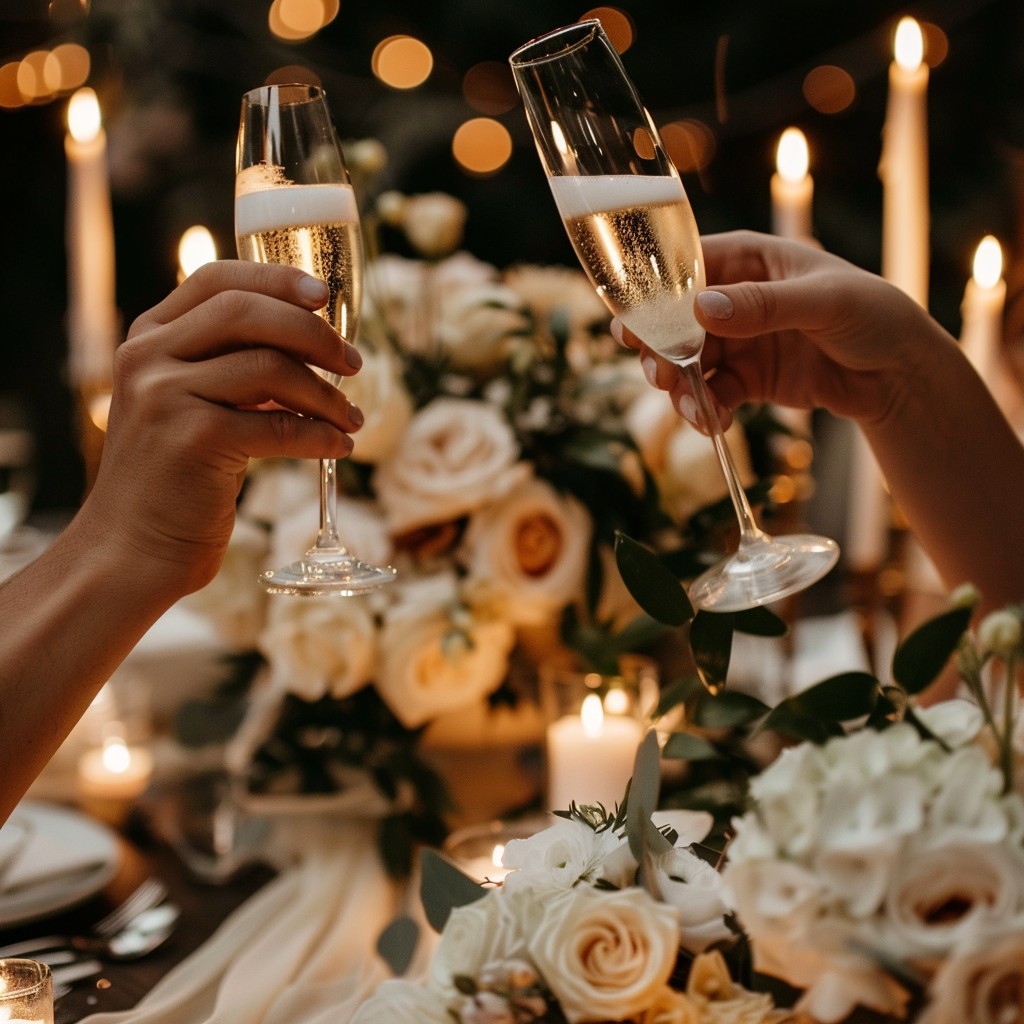 Toasting Event Background Free Elegant Toasting Moment Image - Celebration, Champagne, Flowers ...
