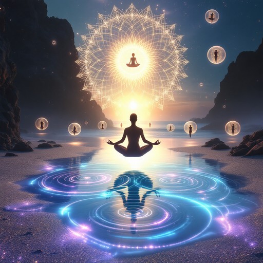 Meditator Radiating Light Free Cosmic Meditation Transcendence Image - Meditation, Spirituality ...