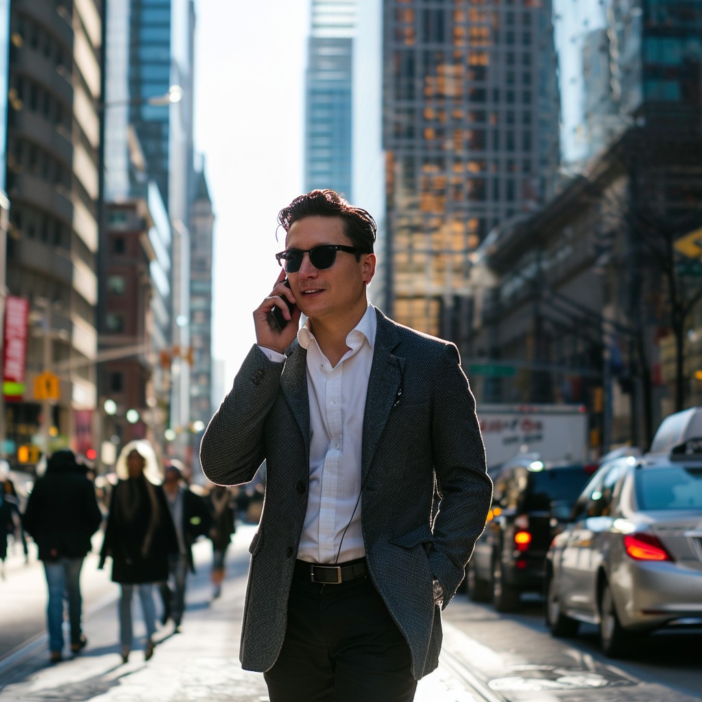 Free Urban Phone Call Image - Man, Smartphone, City | Download at StockCake