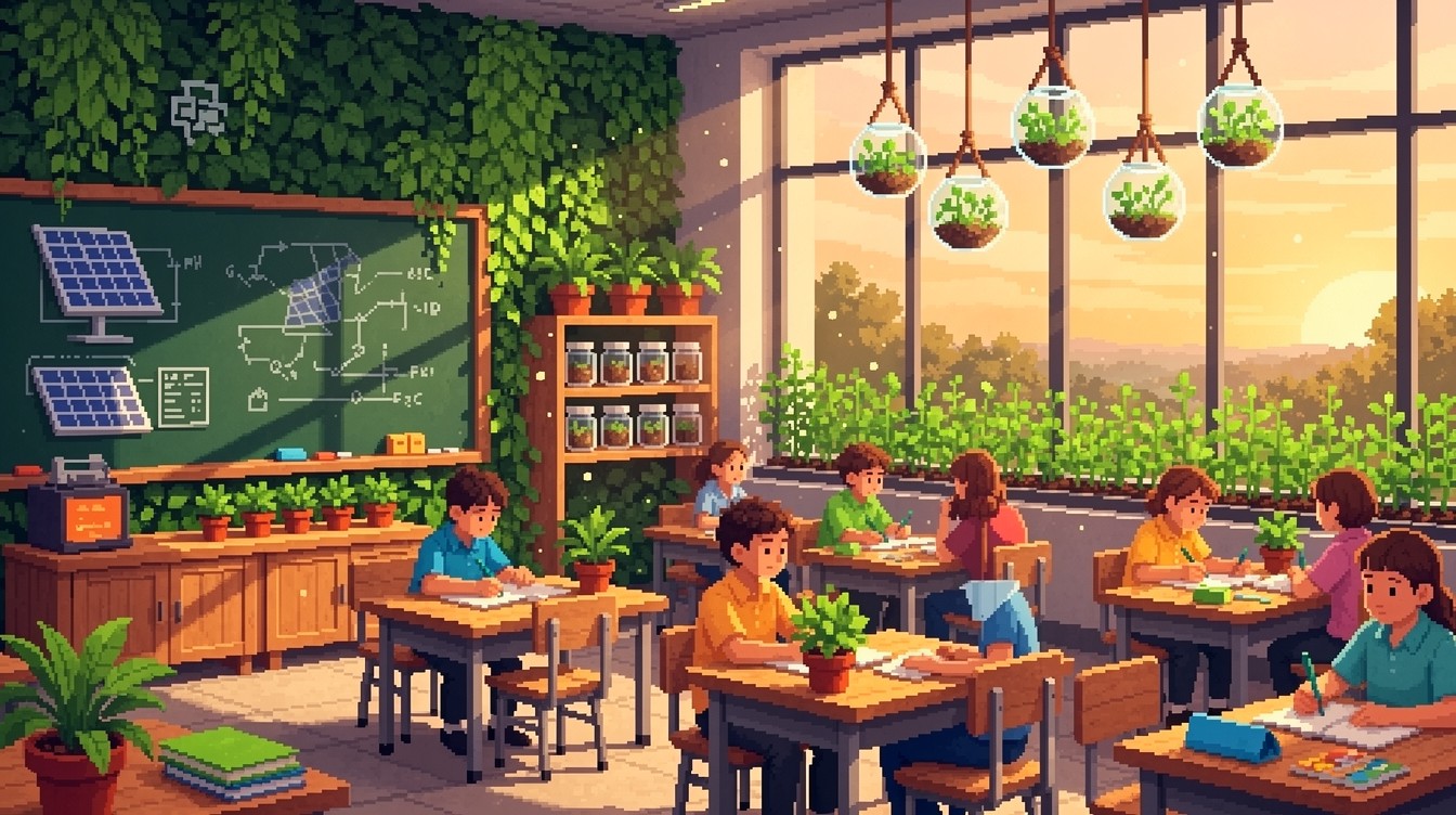 Green Classrom Free Green Classroom Learning Image - Classroom, Sustainable, Education ...