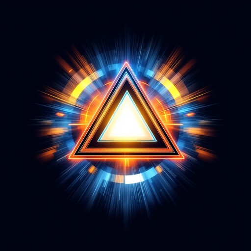 Free Glowing Triangle Beacon Image - Triangle, Geometric, Warning ...