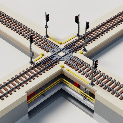Free Railway Junction Geometry Image - Railway, Tracks, Infrastructure ...