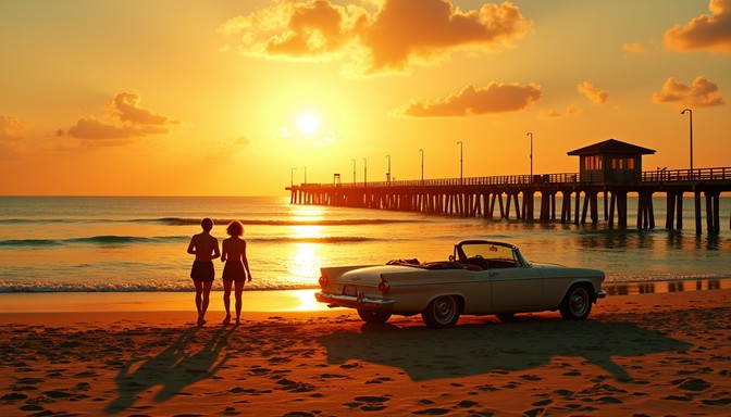 Free Sunset Beach Drive Image - Sunset, Beach, Convertible | Download ...