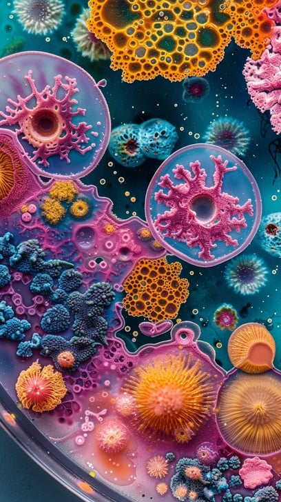 Free Cellular Abstract Art Image - Cells, Abstract, Microorganisms ...