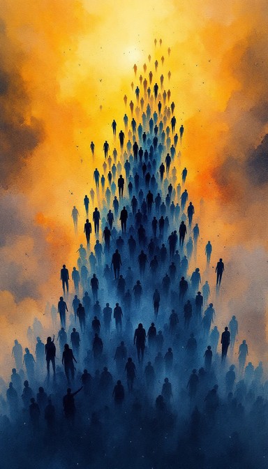 Free Ascending Blue Souls Image - Watercolor, Painting, Illustration ...