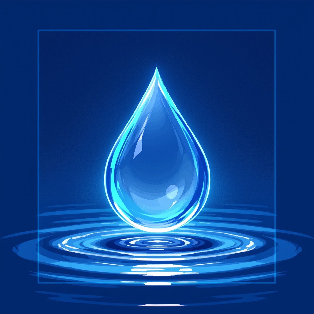 Free Crystal Blue Drop Image - Teardrop, Water, Droplet | Download at ...