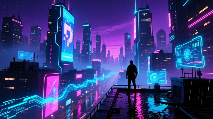 Free Neon Cyber Rapper Image | Download at StockCake