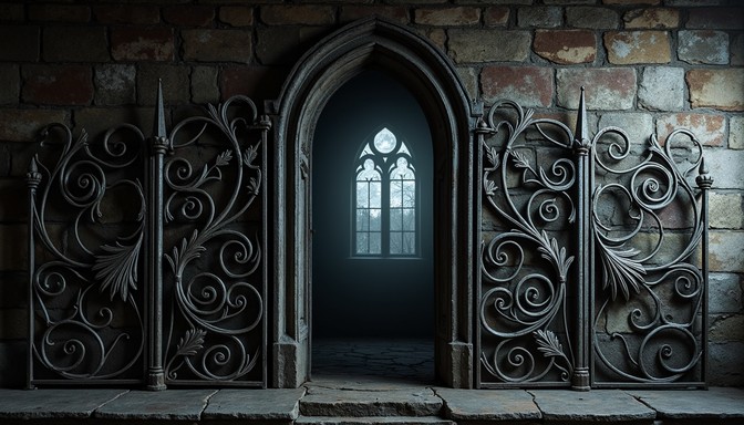 Download Gothic Iron Gate Image - Gothic, Ironwork, Medieval | StockCake