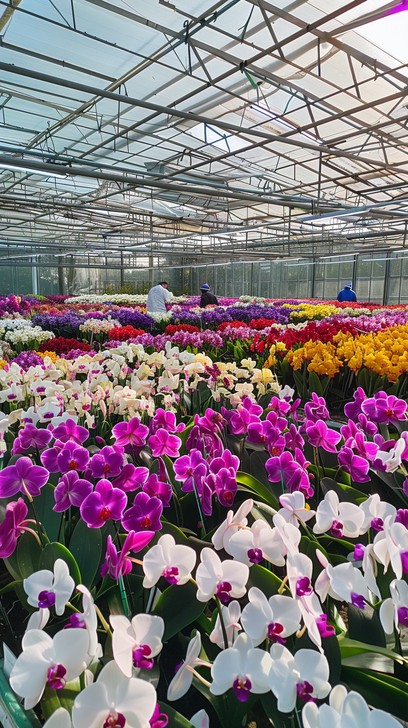 Free Vibrant Orchid Greenhouse Image - Greenhouse, Orchids, Flowers ...