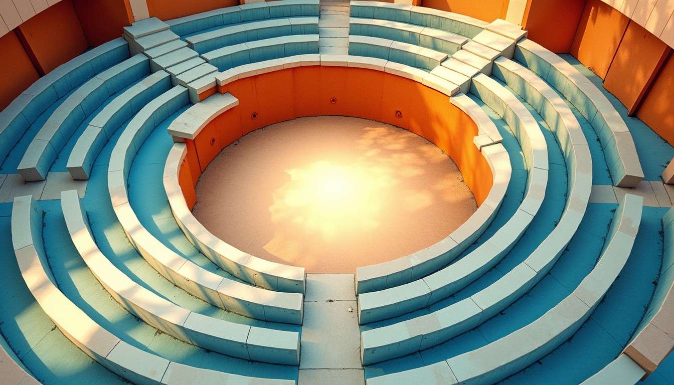 Multi Colored Arena Free Circular Blue Arena Image - Amphitheater, Circular, Blue ...