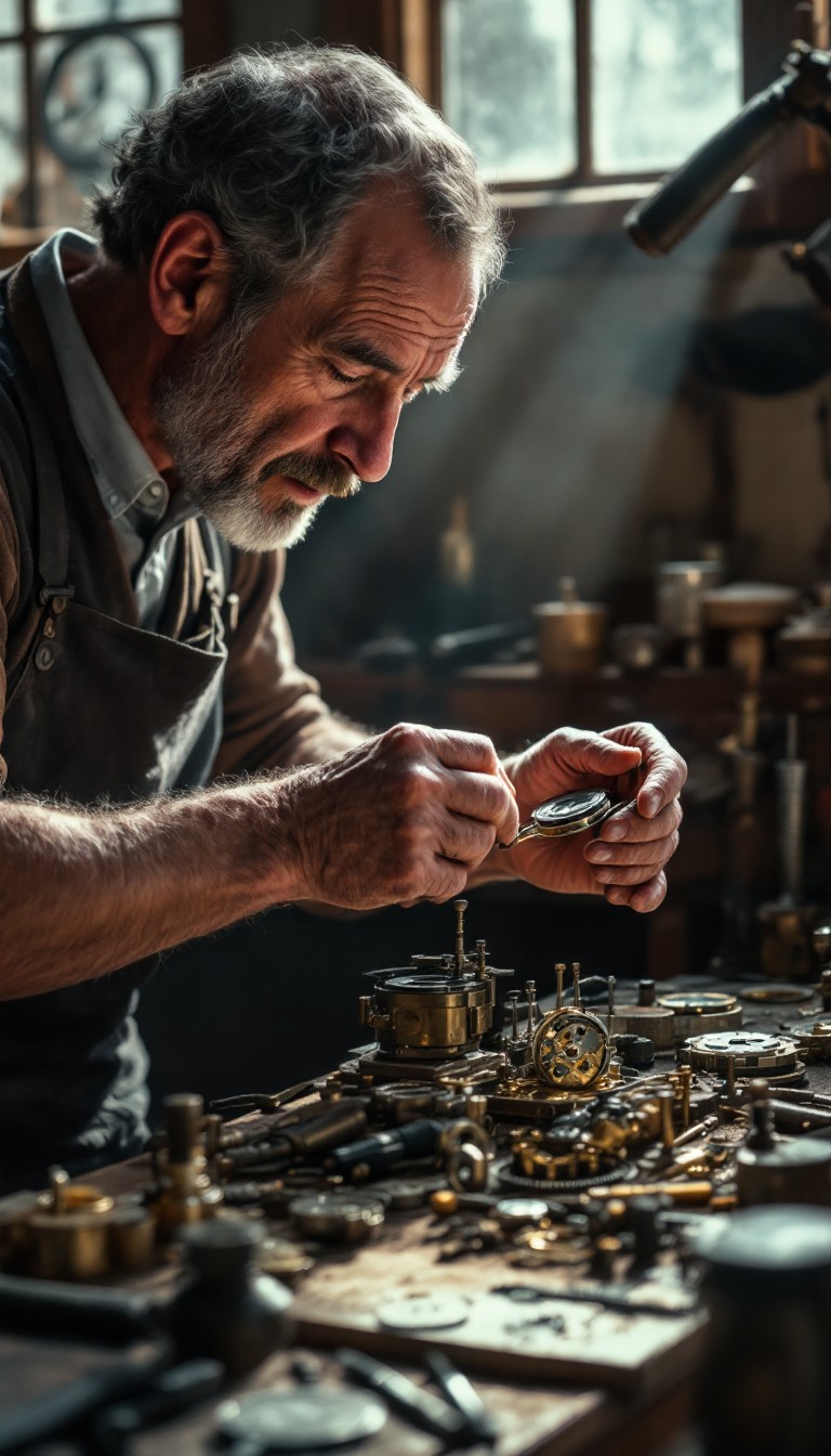 Free Master Watchmaker Working Photo - Watchmaker, Craftsman, Artisan ...