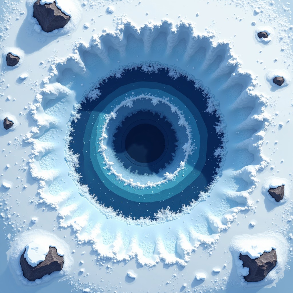 Free Hypnotic Ice Eye Image - Ice, Circle, Blue | Download at StockCake