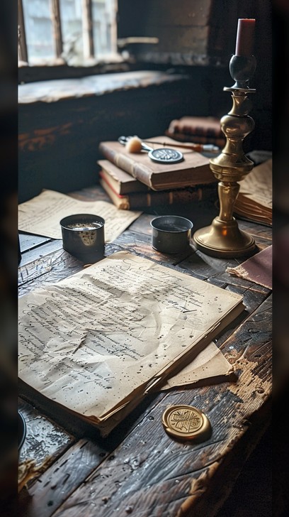 Free Antique Map Display Image - Antique, Map, Desk | Download at StockCake