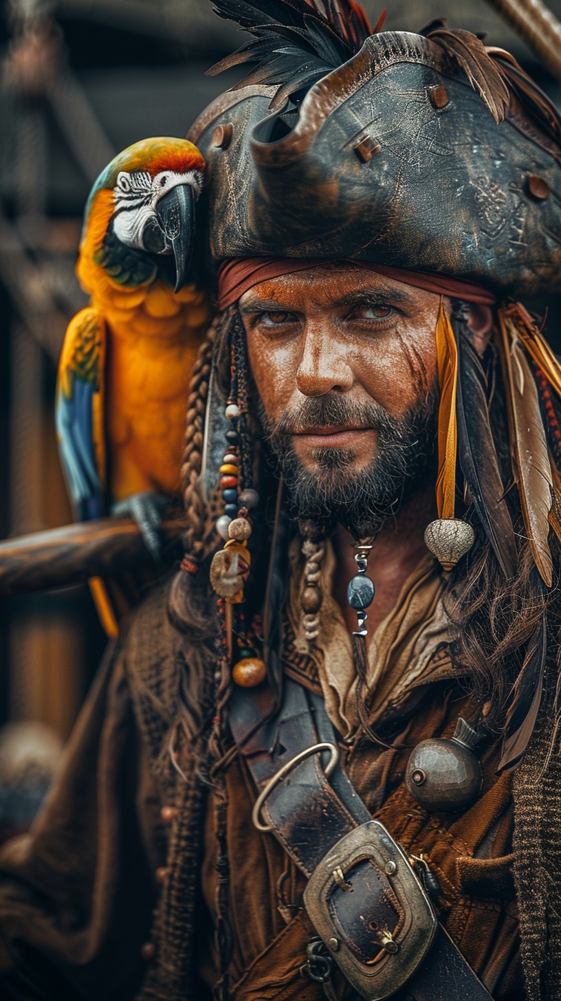 Free Pirate with Parrot Image - Pirate, Parrot, Costume | Download at ...