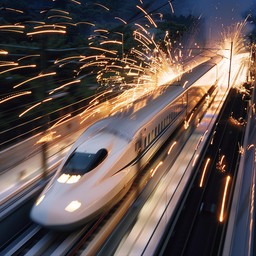 Free Speeding Bullet Train Image - Train, Speed, Sparks | Download at ...