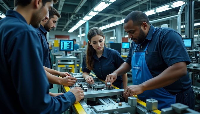 Manufacturing Teamwork Free Factory Floor Teamwork Image - Manufacturing, Industrial, Teamwork ...