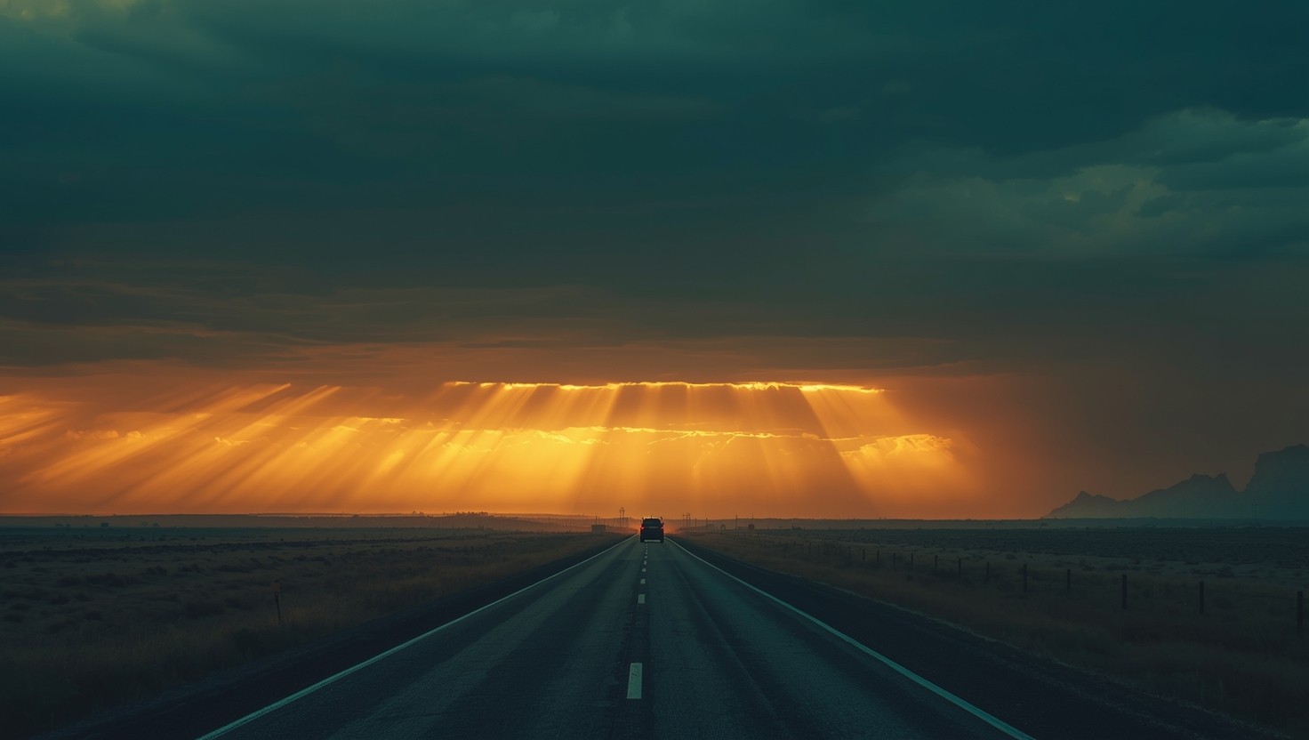 Free Endless Road Ahead Image - Highway, Sunset, Road | Download at ...