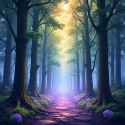 Free Enchanted Forest Pathway Image - Forest, Pathway, Sunbeams ...