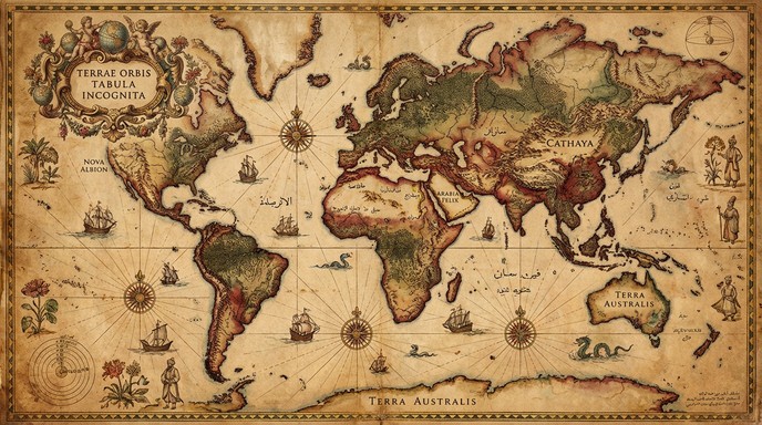 Free Antique World Map Image - Map, Antique, Vintage | Download at ...