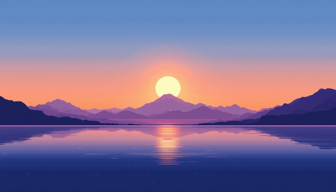 Free Pixel Sunset Serenity Image - Pixel, Sunset, Landscape | Download ...
