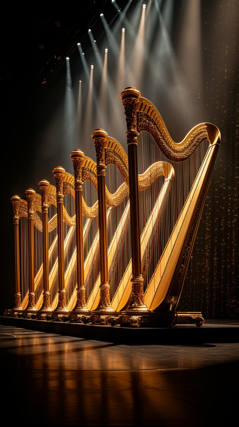 Free Elegant Harp Ensemble Image - Harp, Stage, Music | Download at ...