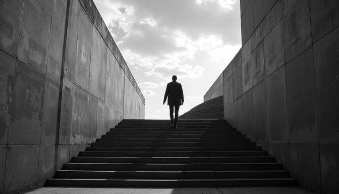 Through Shadow Free Upward Through Shadows Image - Silhouette, Stairs, Monochrome ...