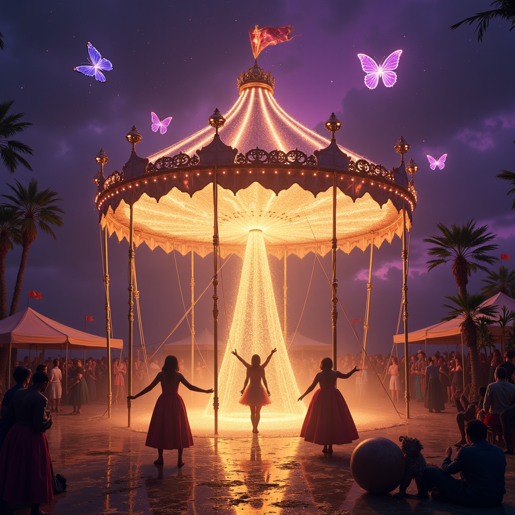 Free Magical Carousel Glow Photo - Carousel, Magical, Purple | Download ...